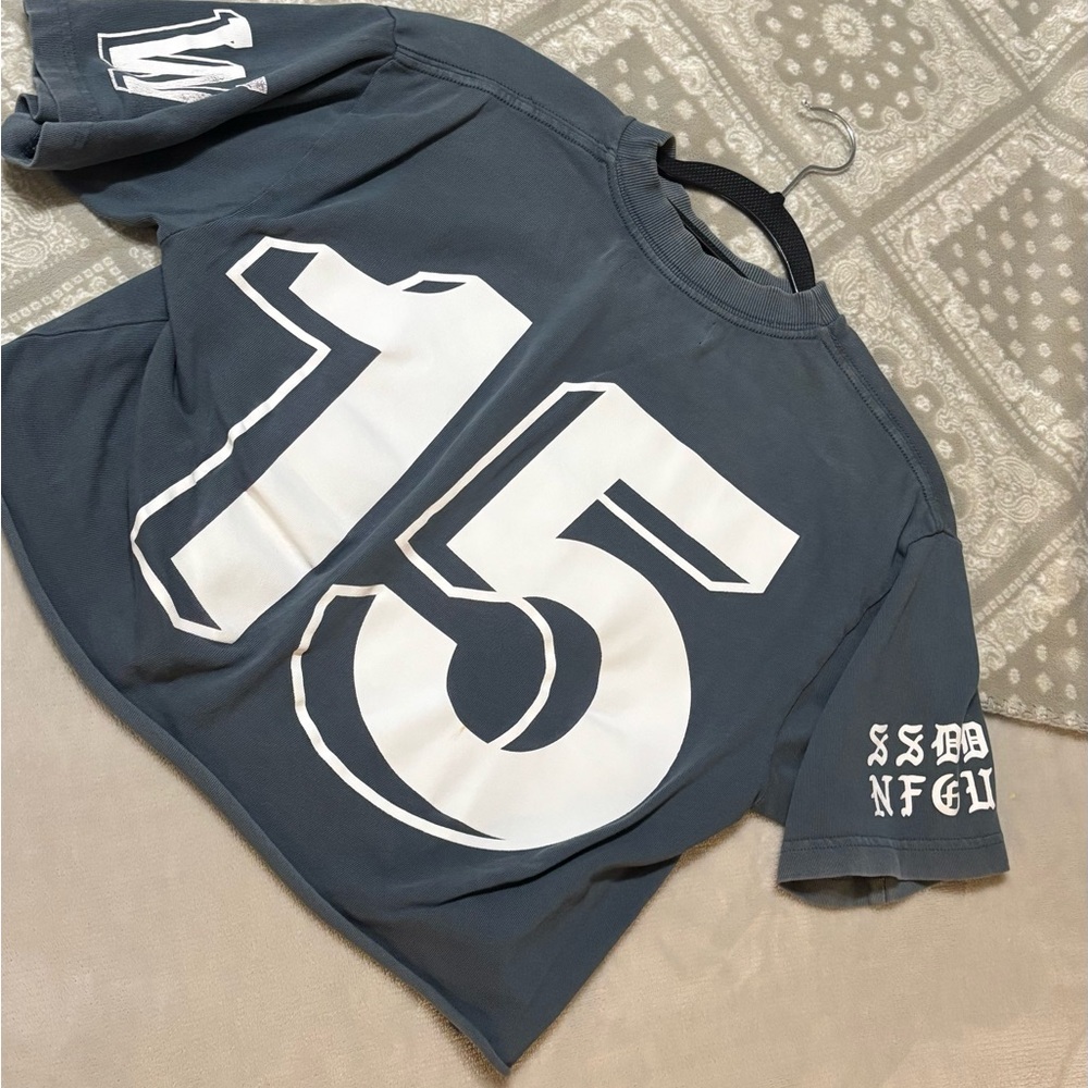 Darc Sport Women’s Crop Tee in Charcoal Gray with White 15 Graphic